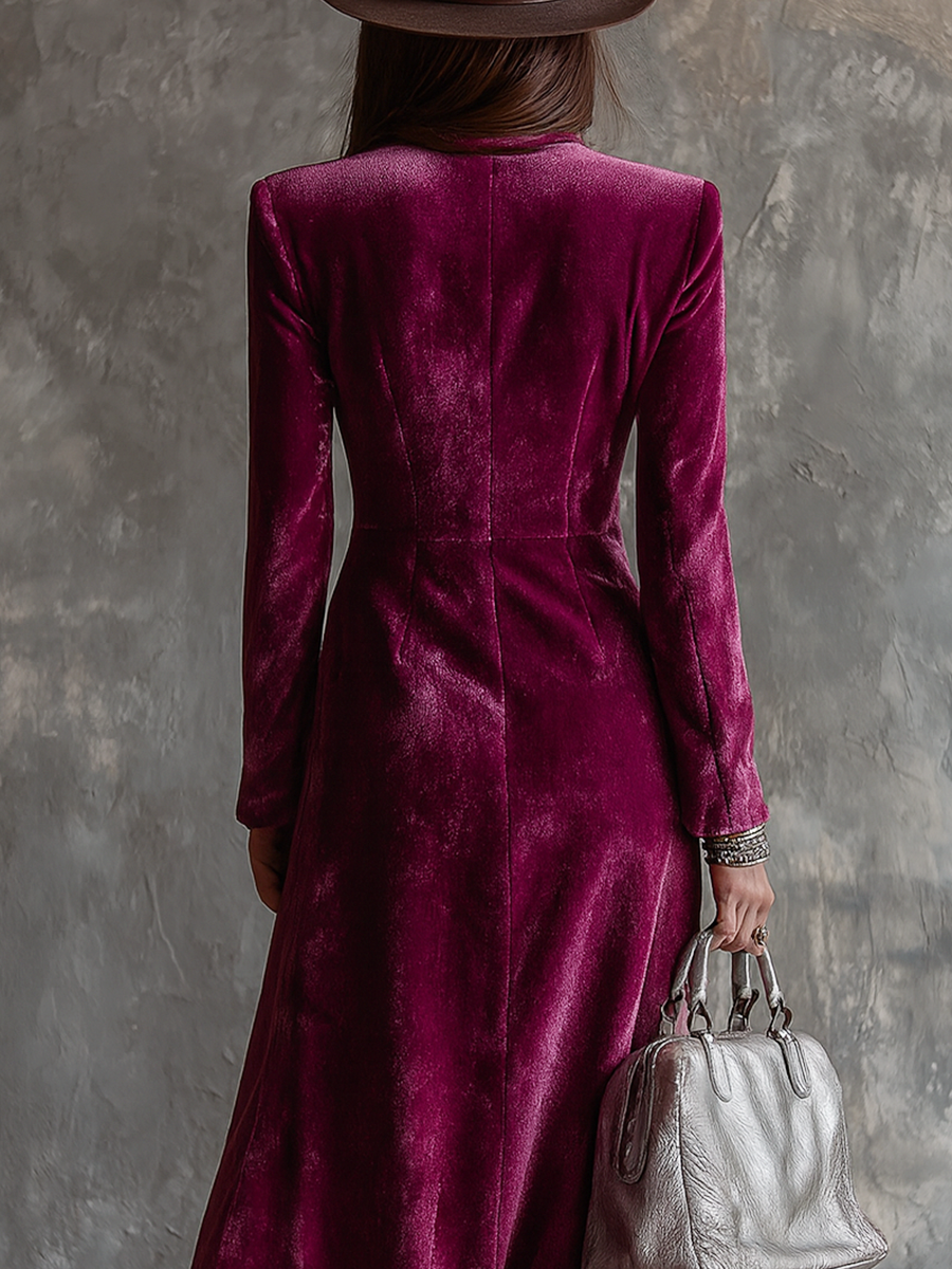 Ruvelle | Women's Longline Blazer with Button Front and Long Sleeves