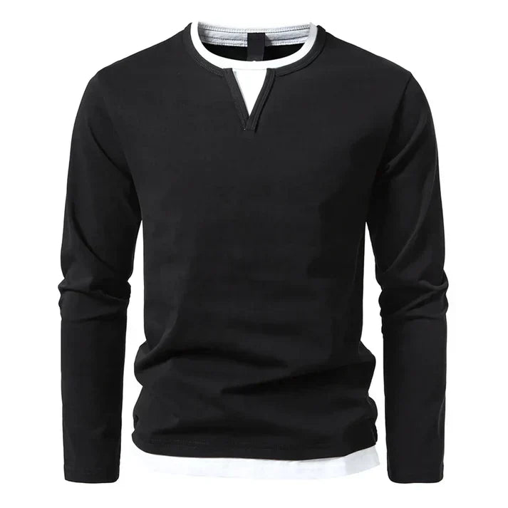 Alwin - Luxury Long-Sleeve Shirt Crafted from Combed Cotton