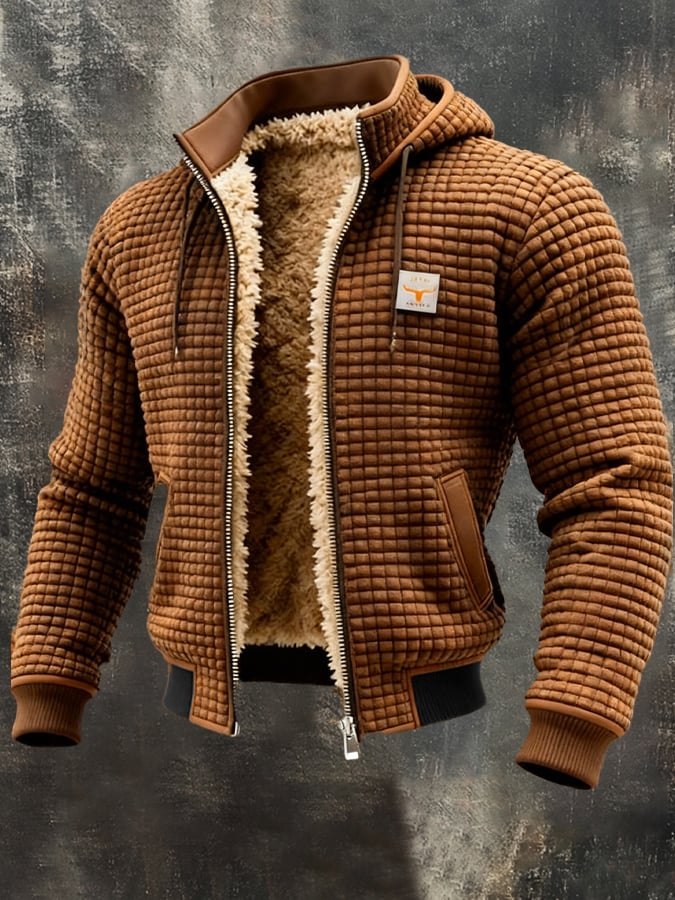 Elegant quilted jacket with a tailored collar