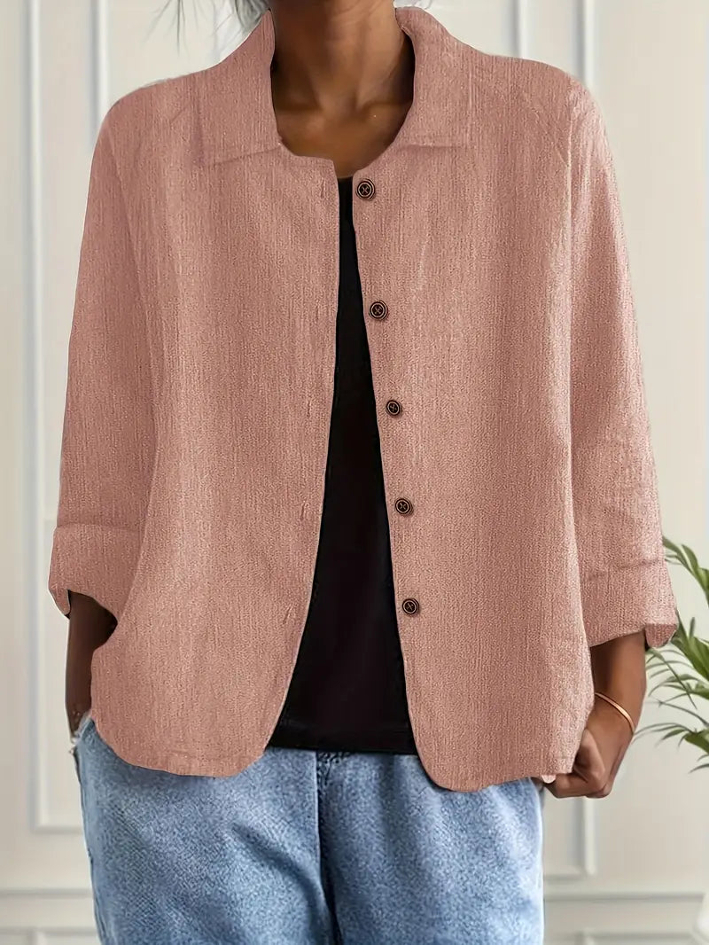 Charlie | Women's Lightweight Relaxed Button-Up Jacket