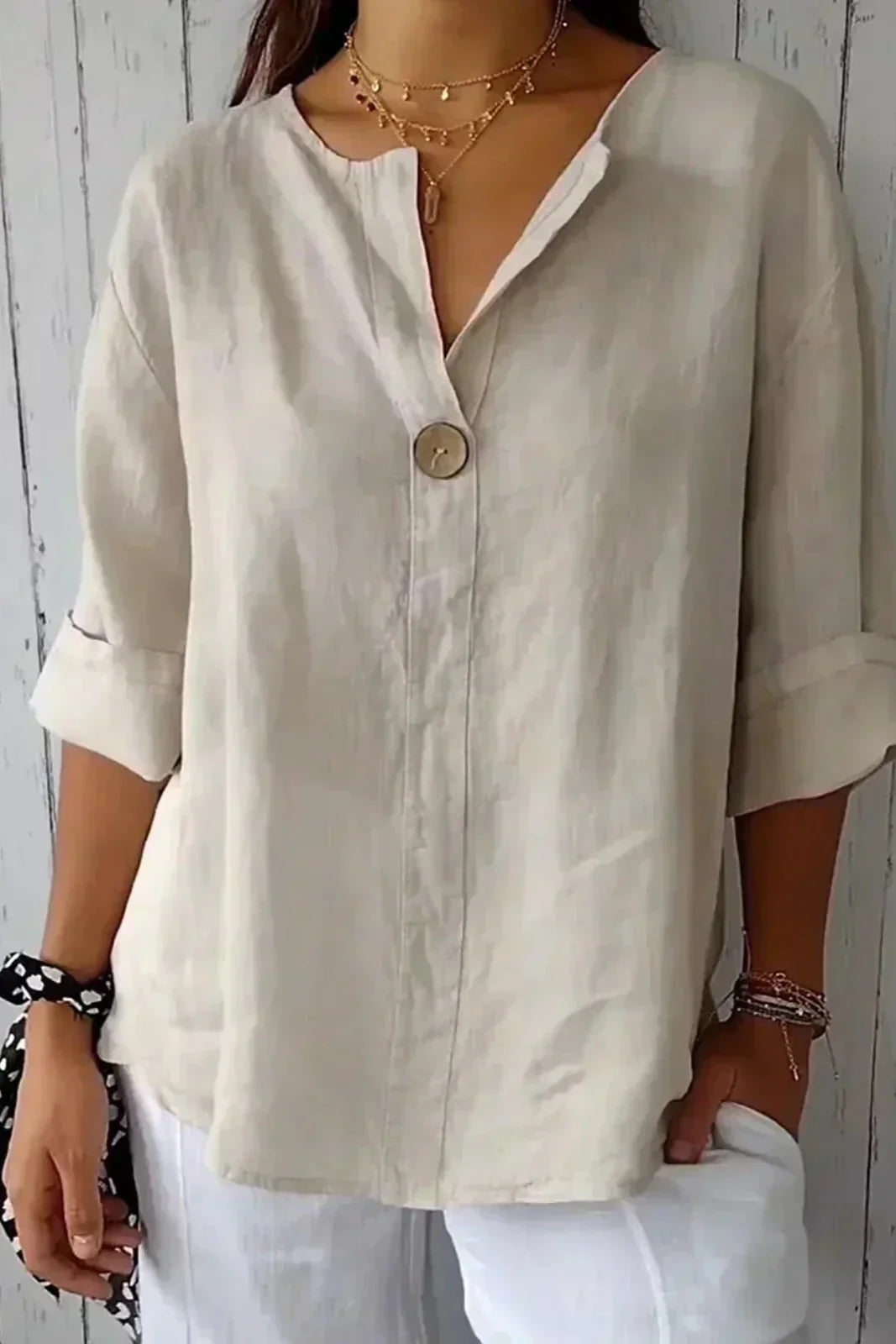 Zamma | Casual Linen Blouse