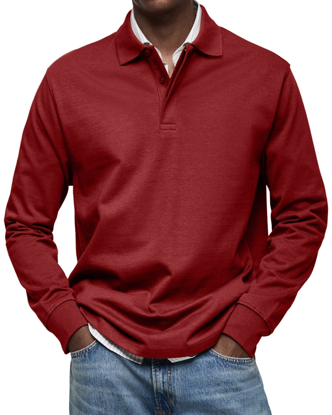 CAS | POLO SHIRT WITH LONG SLEEVES