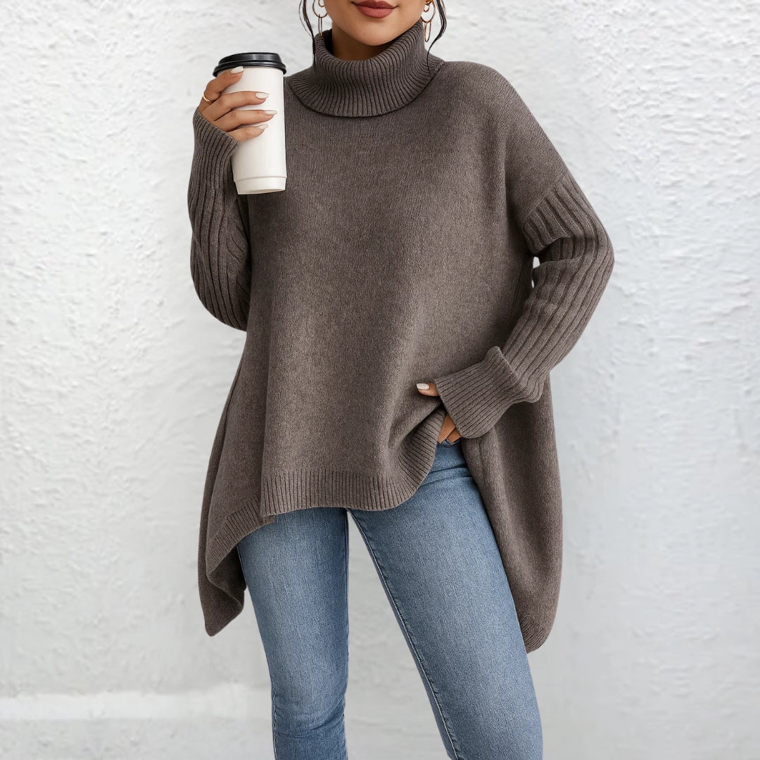 Brigit - Relaxed Fit Roll-Neck Sweater