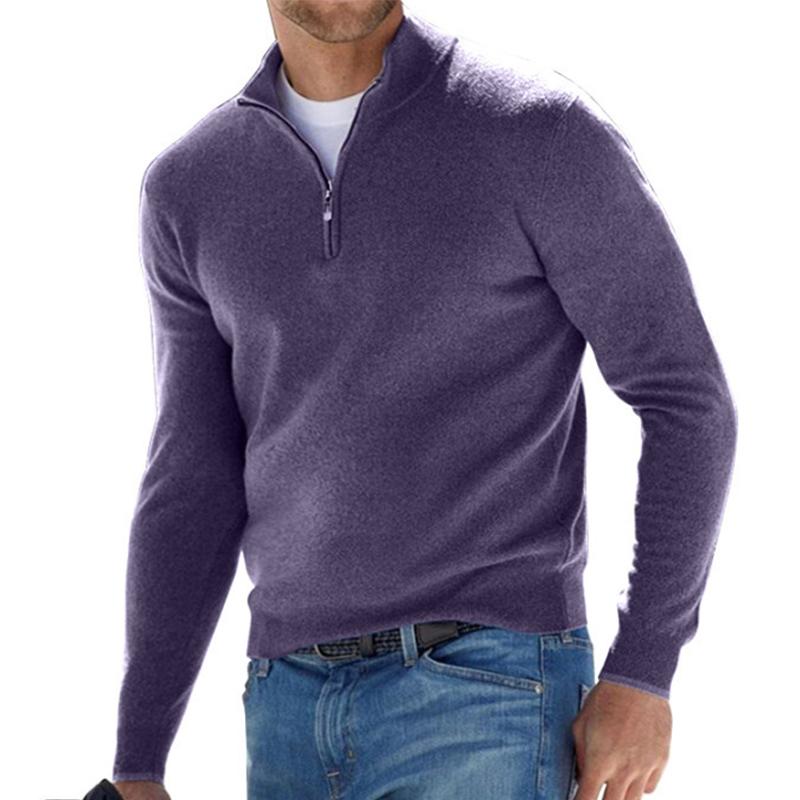 Harris Men's Comfort Half-Zip Knit Pullover with Sleek Design