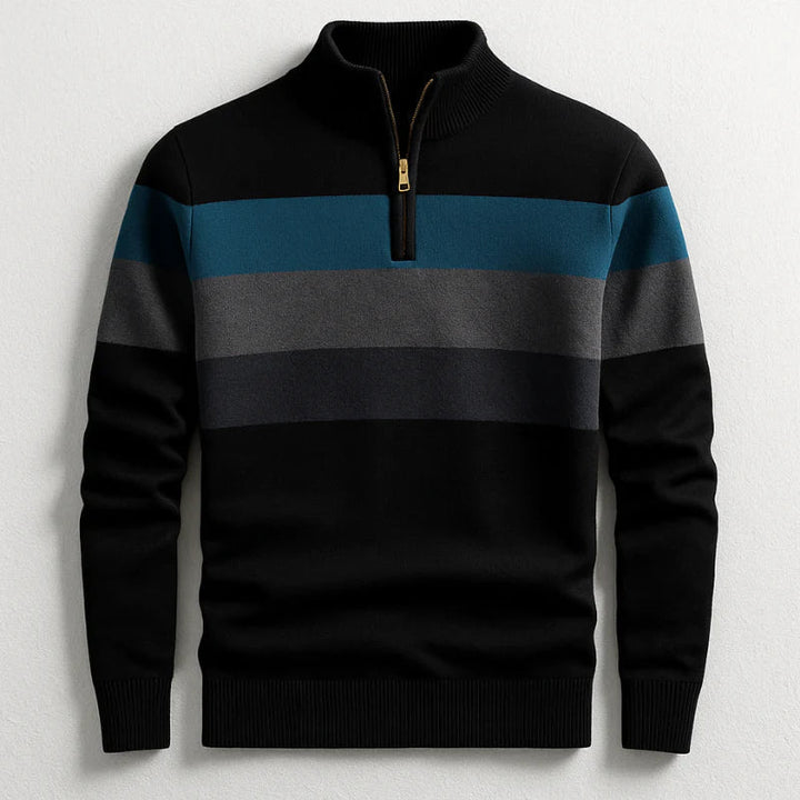Elston | Men's Midweight Cotton Quarter-Zip Sweater with Sleek Design