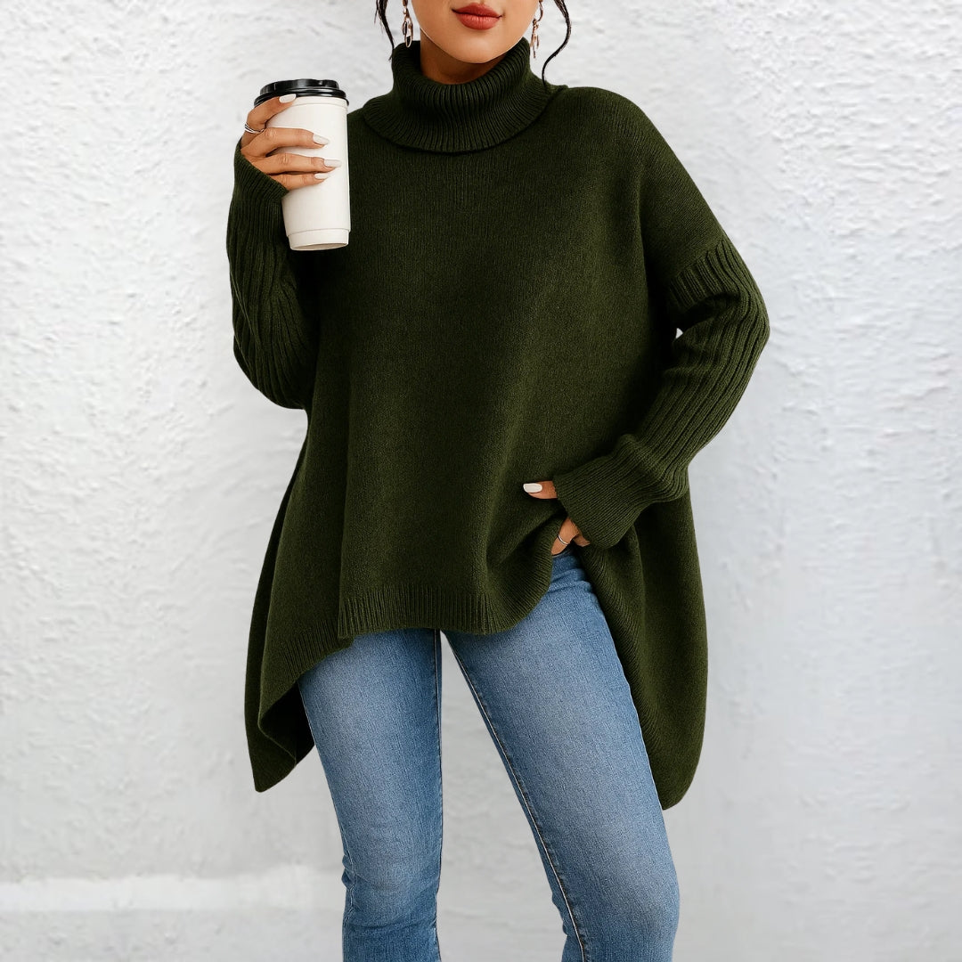 Brigit - Relaxed Fit Roll-Neck Sweater