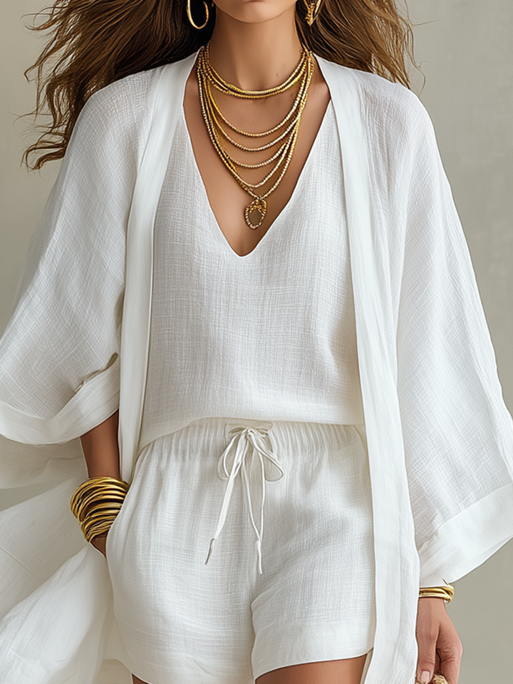 Effortless Three-Piece Lightweight Layered Outfit