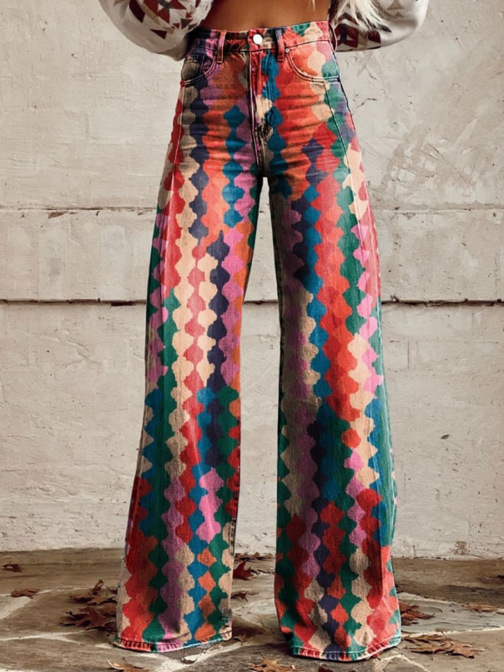AMÉLIE™ - Chic Bohemian Wide-Leg Pants for Ultimate Comfort