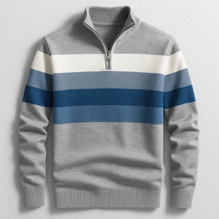 Elston | Men's Midweight Cotton Quarter-Zip Sweater with Sleek Design