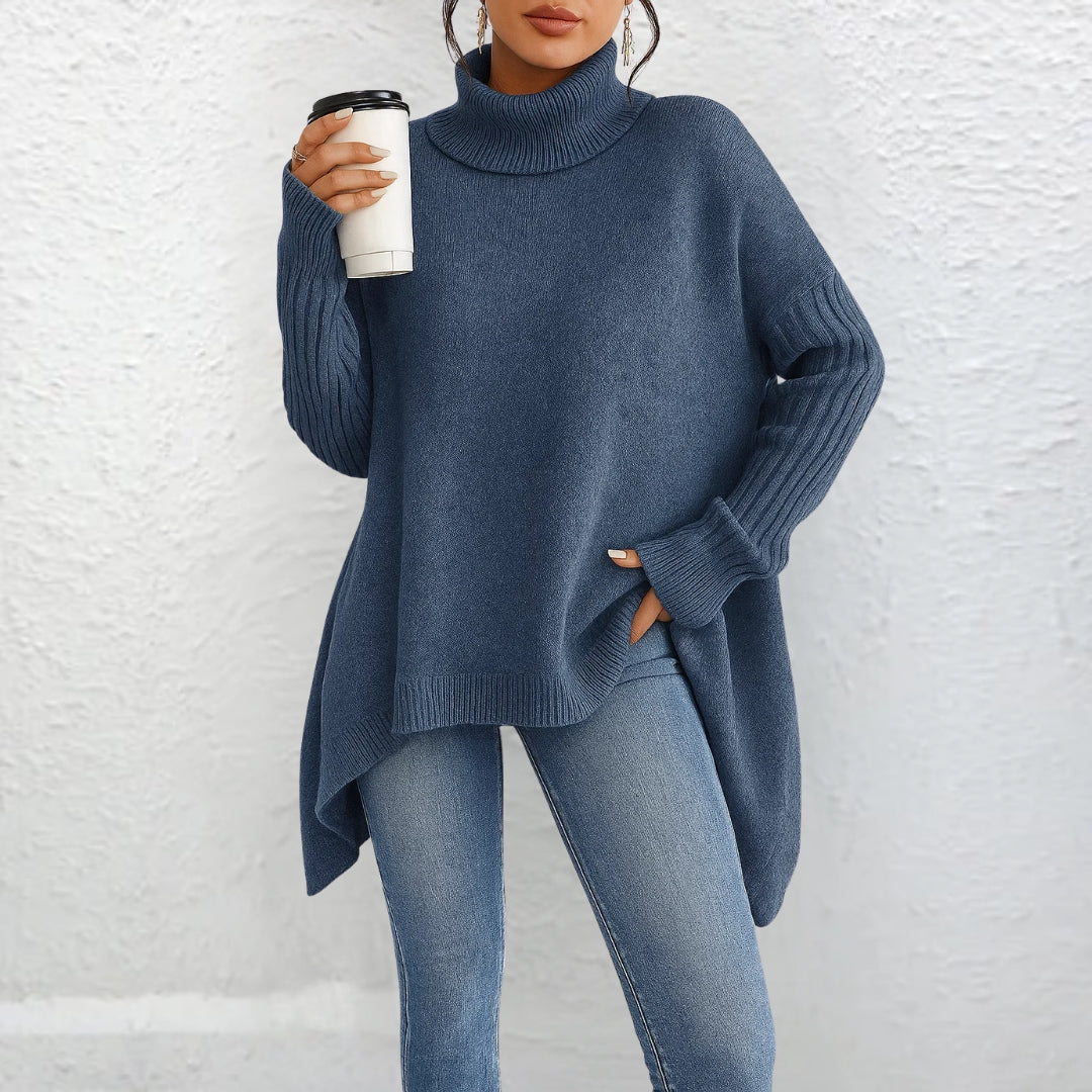 Brigit - Relaxed Fit Roll-Neck Sweater