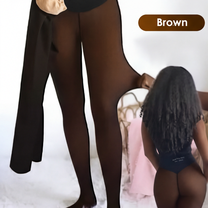 Velura - Women's Shaping Tights with Fleece Lining