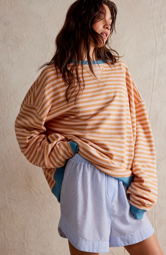 Linda | Women's Relaxed Fit Oversized Striped Sweater