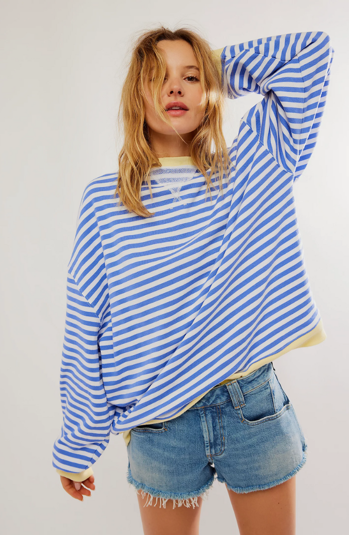 Linda | Women's Relaxed Fit Oversized Striped Sweater