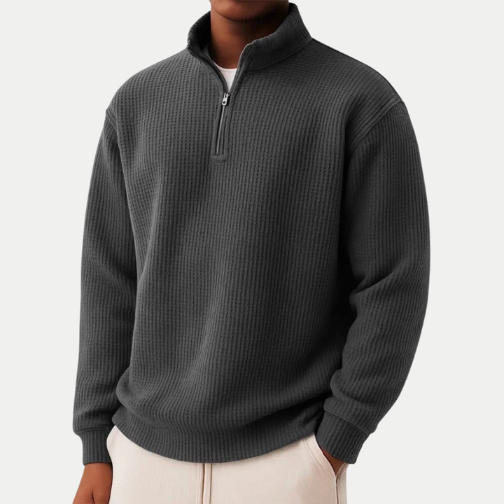 Everett | Men's Knit Quarter Zip Sweater with a Classic, Clean Design