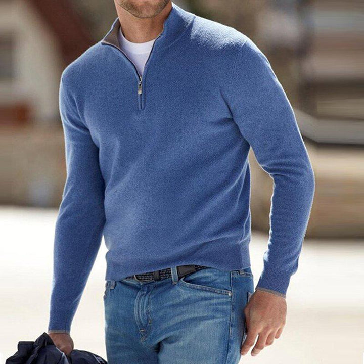 Harris Men's Comfort Half-Zip Knit Pullover with Sleek Design