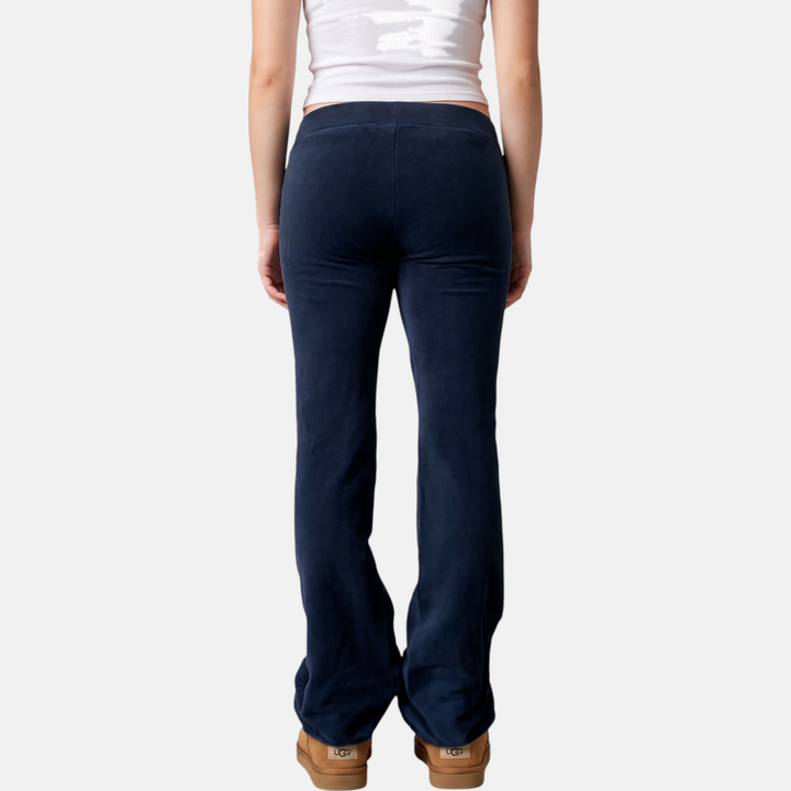 Women's Drawstring Wide Leg Sweatpants with Low Rise