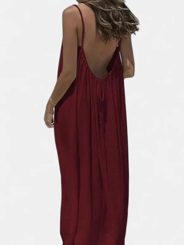 BRITTANY | Chic Sleeveless Cami Lounge Dress