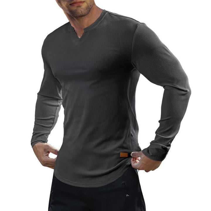 Elias | Men's Sculpted Fit Longline Athletic Ribbed Top