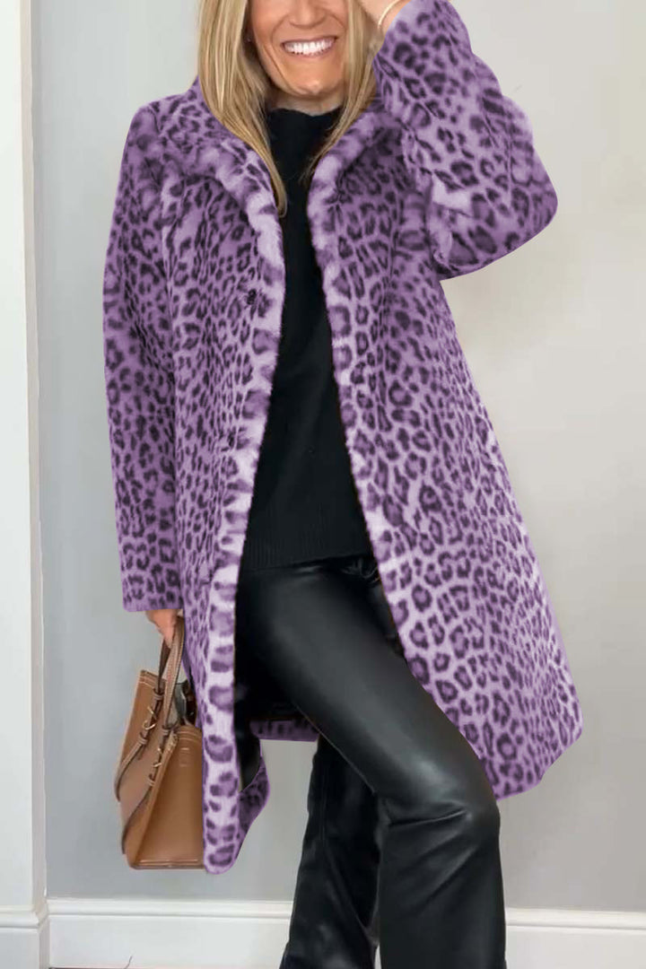 Lizzie - Animal Print Leopard Coat