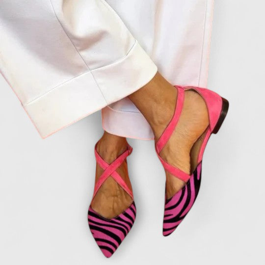 Khreysa | Stylish Strapped Ballerina Flats
