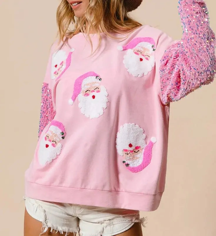 Brianna | Women's Sparkling Christmas Pullover Sweater with Festive Shine