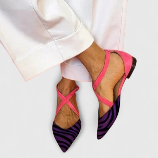 Khreysa | Stylish Strapped Ballerina Flats