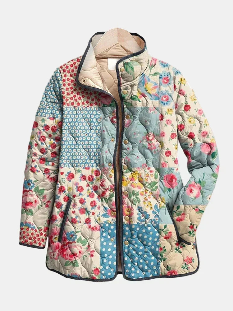 Brooke | Feminine Floral Quilted Jacket
