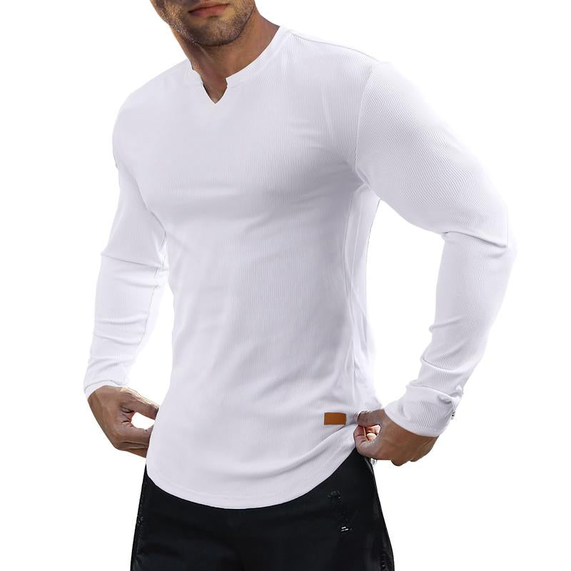 Elias | Men's Sculpted Fit Longline Athletic Ribbed Top