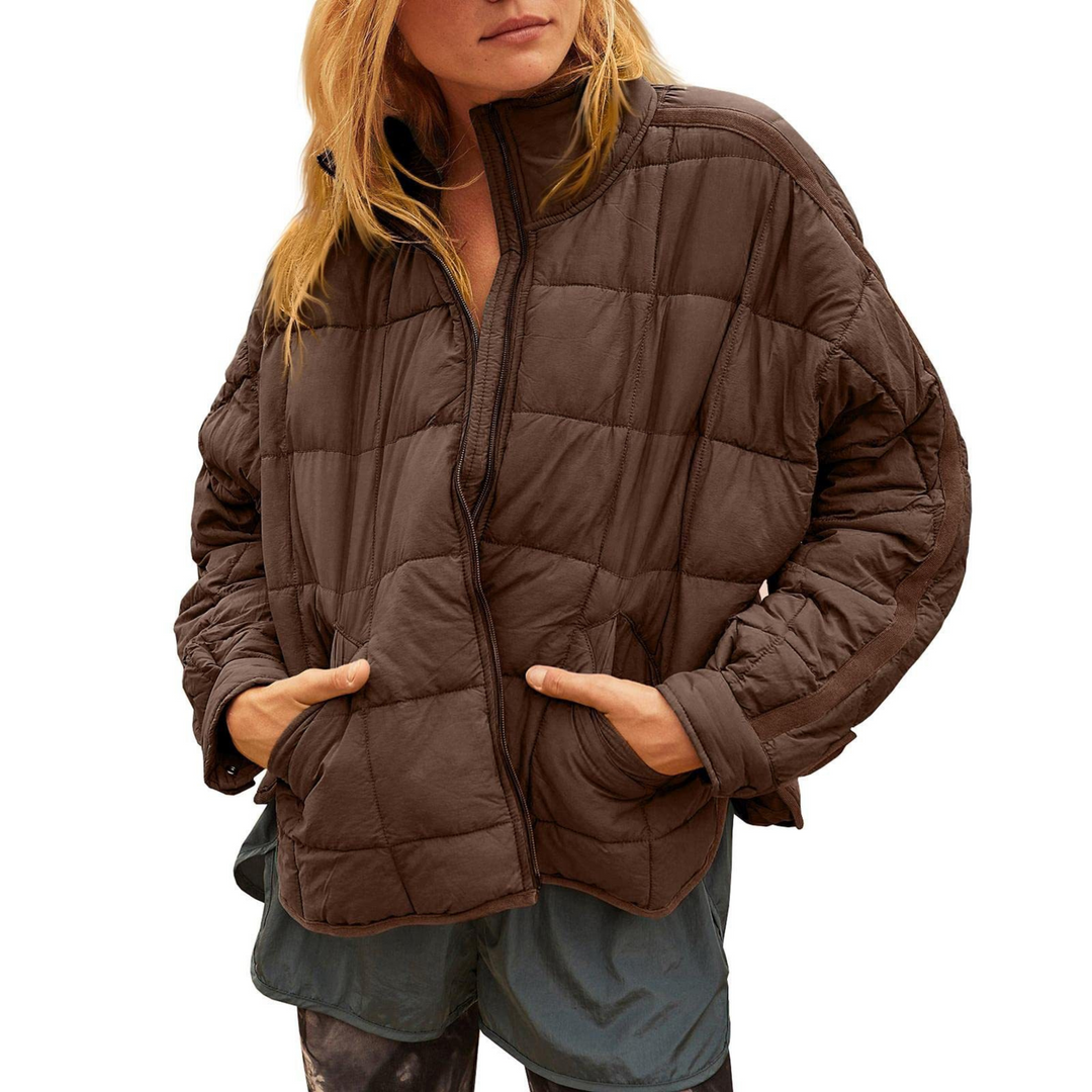 April | Women's Lightweight Compact Puffer Jacket with Zip Closure