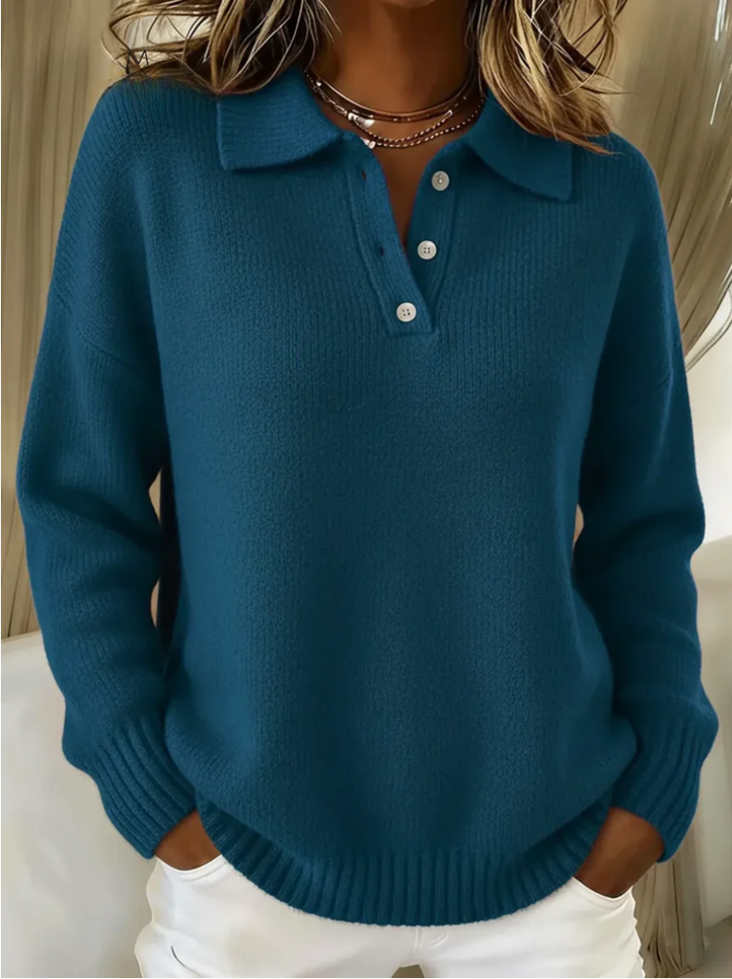Hayden Nova™ | Cozy Knit Polo Sweater
