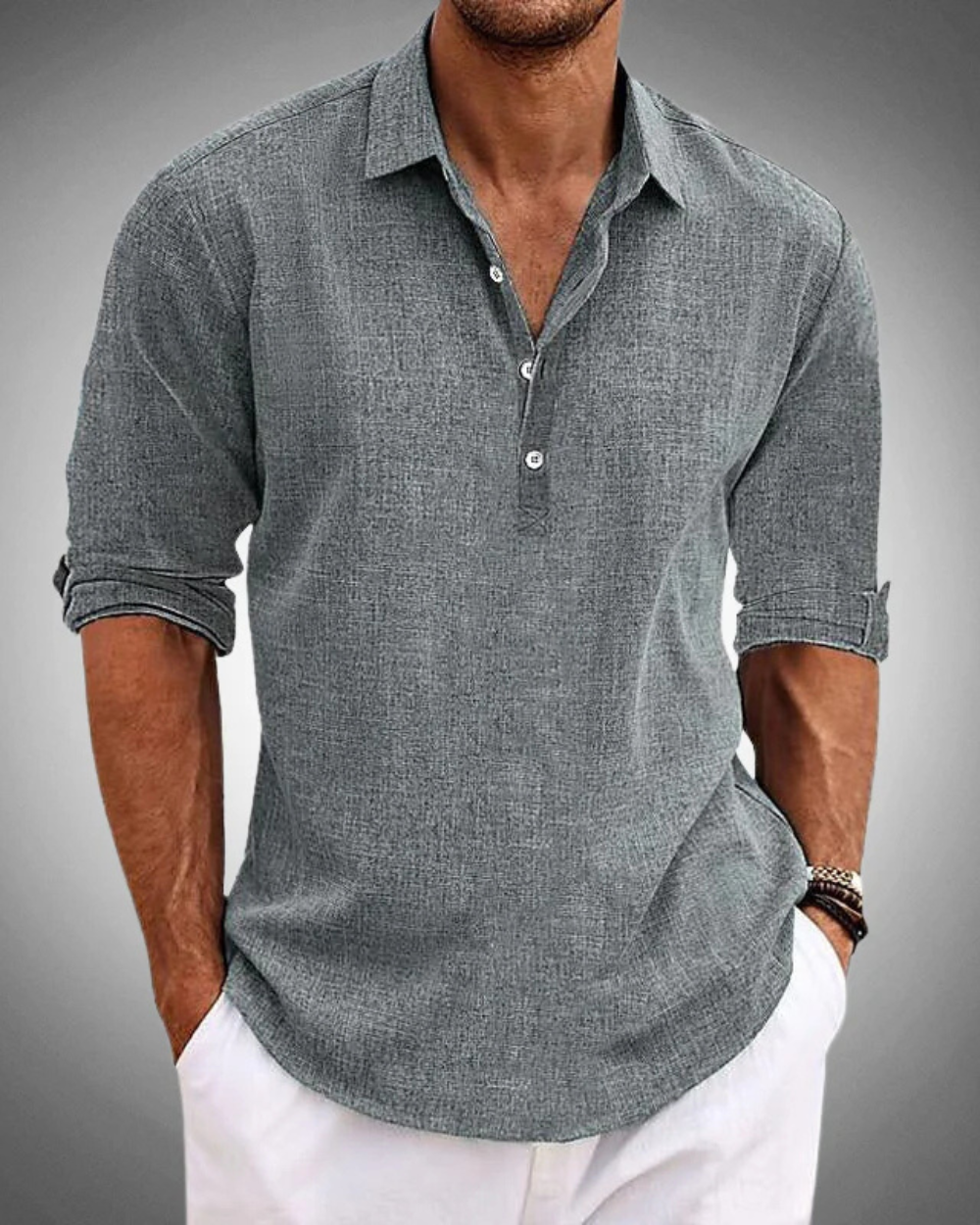 Simon Timeless Cotton Dress Shirt