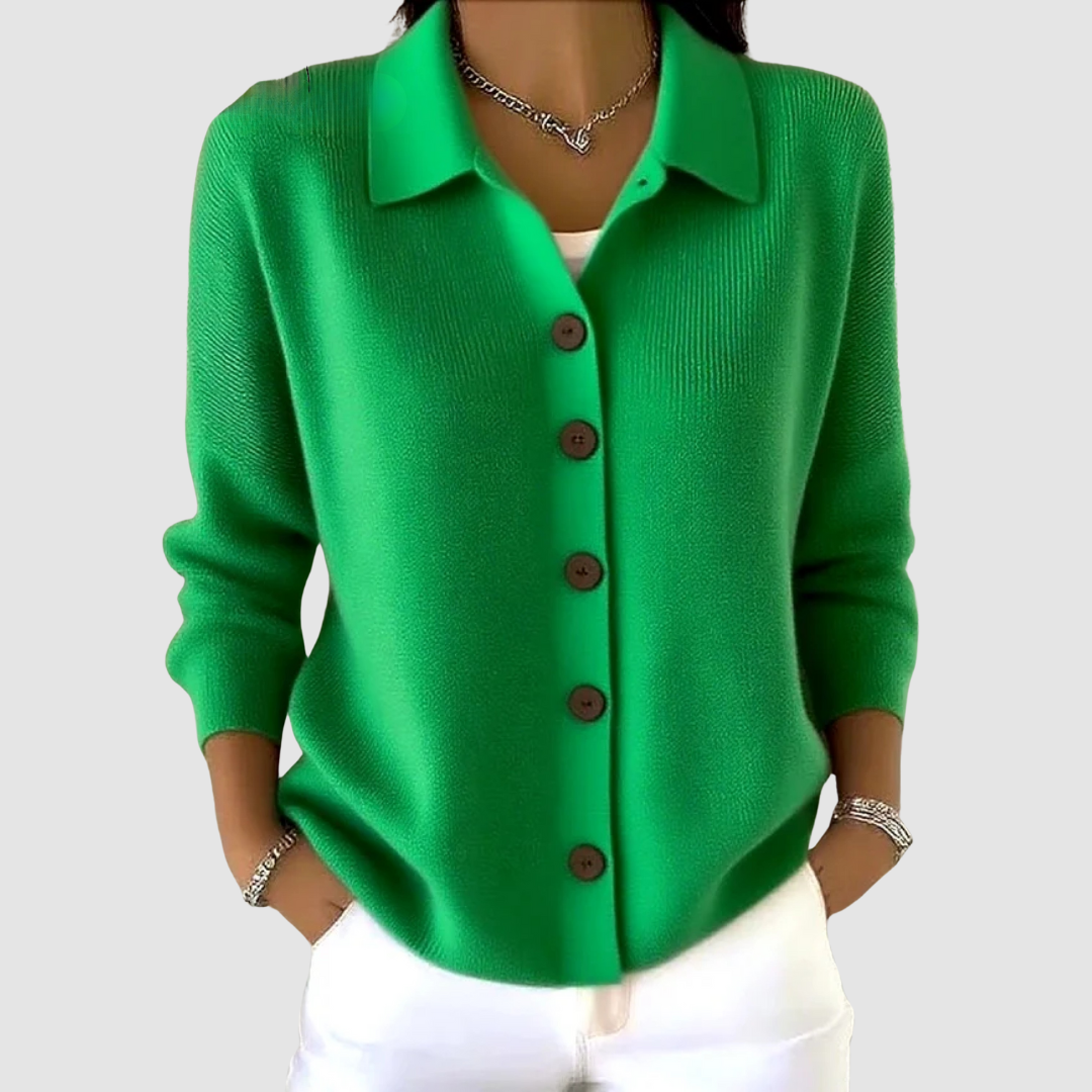 Leonora | Women's Soft Everyday Button-Up Knit Cardigan