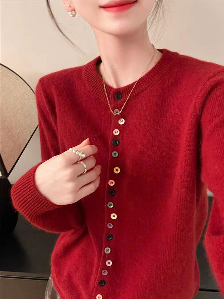 Aaliyah | Women's Elegant Knit Cardigan with Soft Buttoned Finish