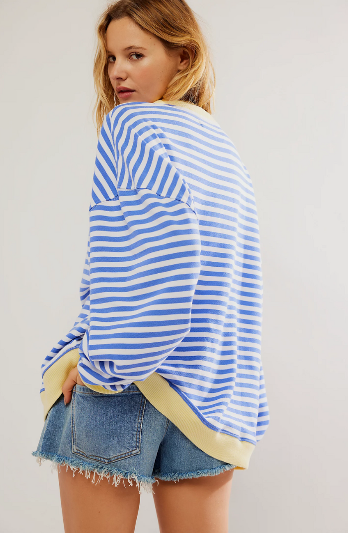 Linda | Women's Relaxed Fit Oversized Striped Sweater