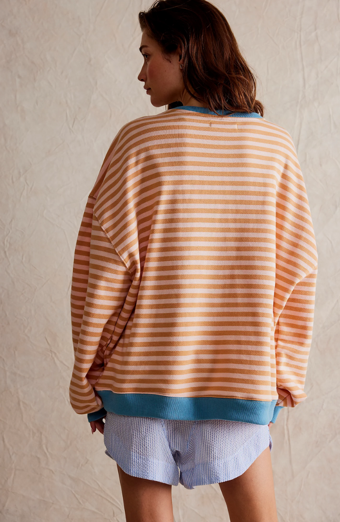 Linda | Women's Relaxed Fit Oversized Striped Sweater