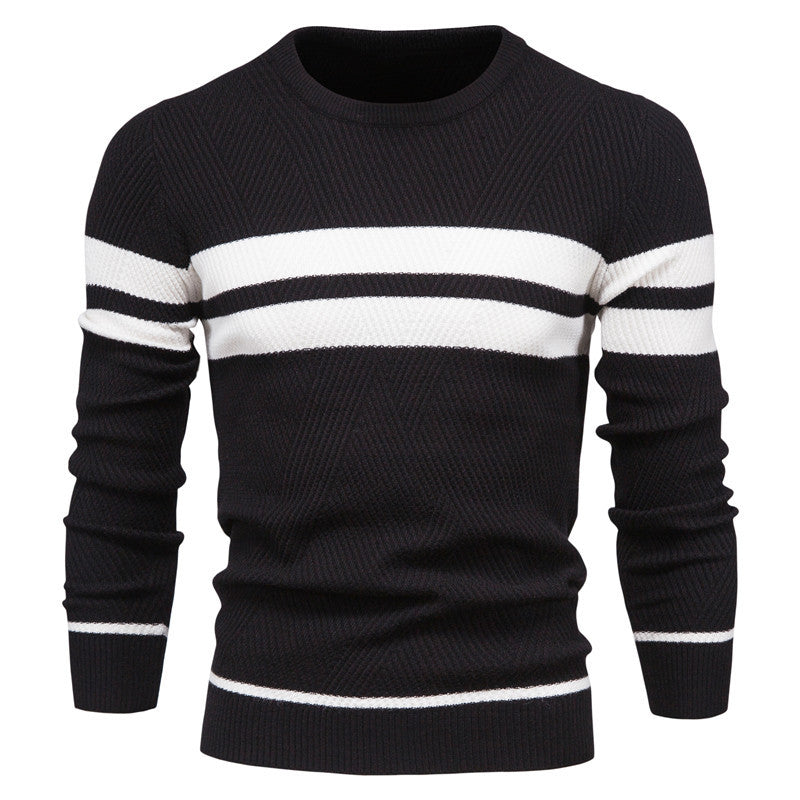 Modern Men's Sweater with Stripe Design