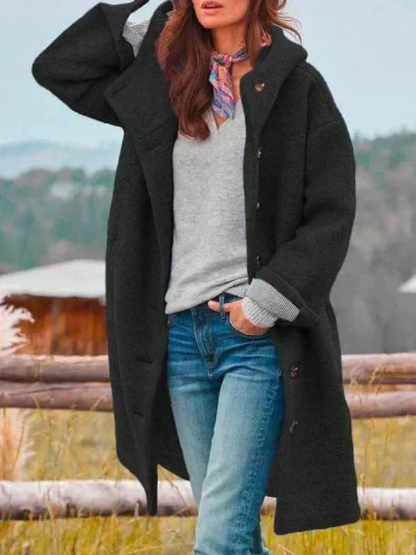 Amalia | Women's Cozy Winter Coat with Sleek Front and Long Sleeves
