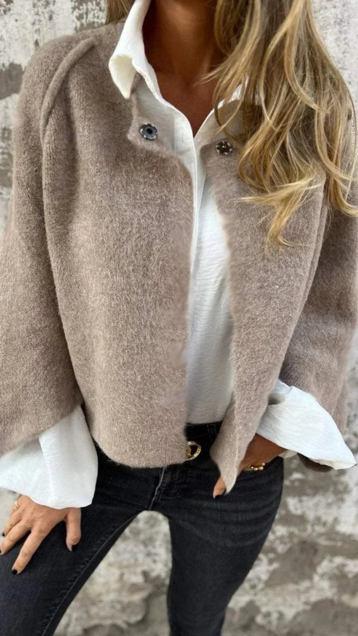 Freda | Women's Long Sleeve Tailored Coat with Sleek Silhouette