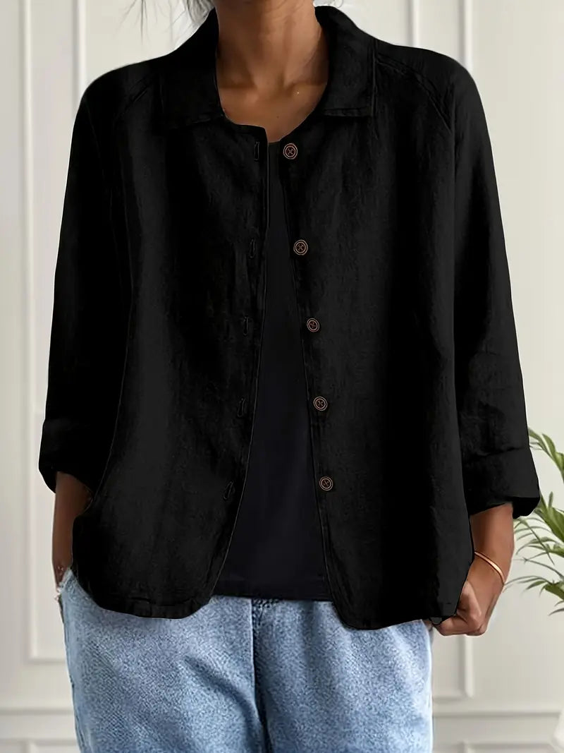 Charlie | Women's Lightweight Relaxed Button-Up Jacket