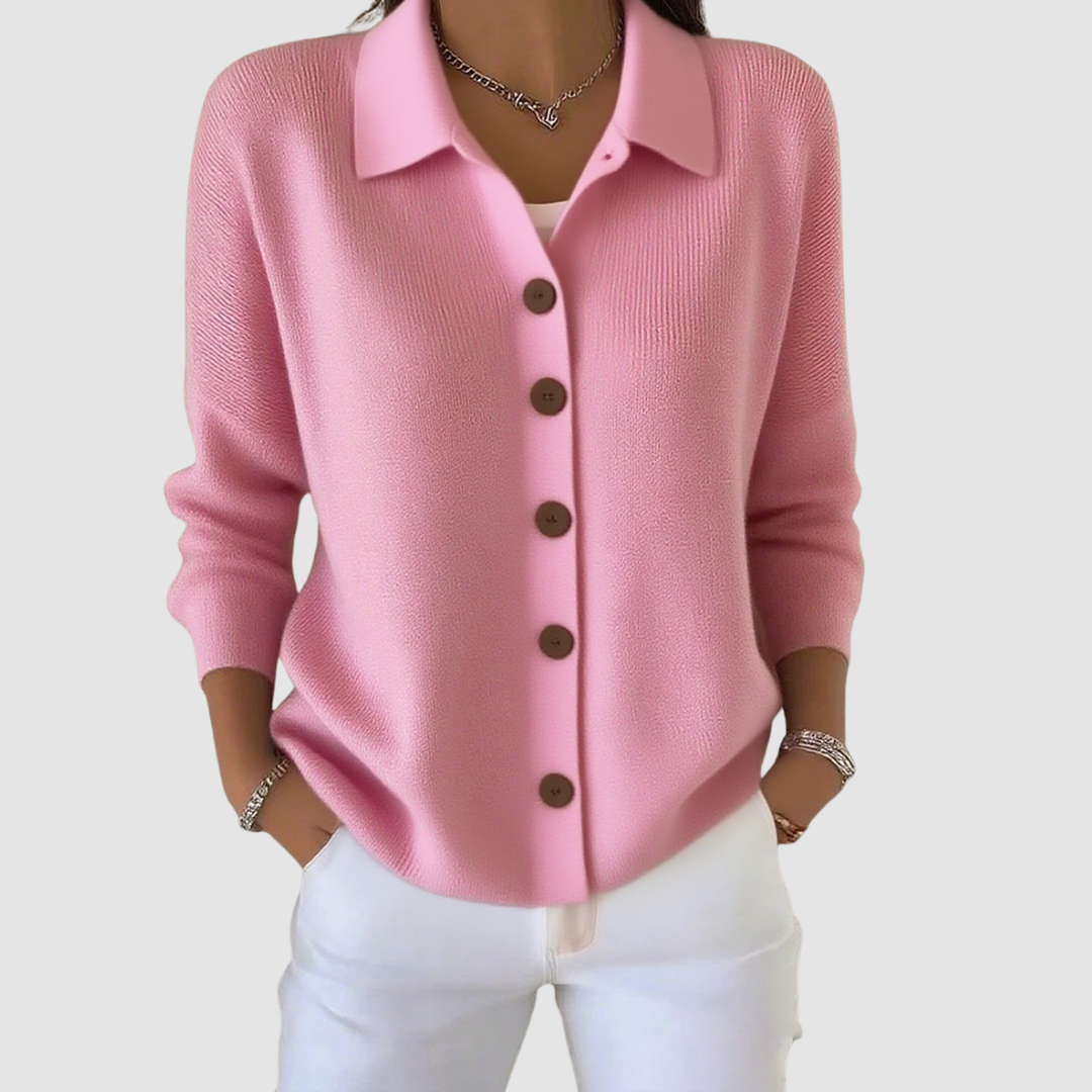 Leonora | Women's Soft Everyday Button-Up Knit Cardigan