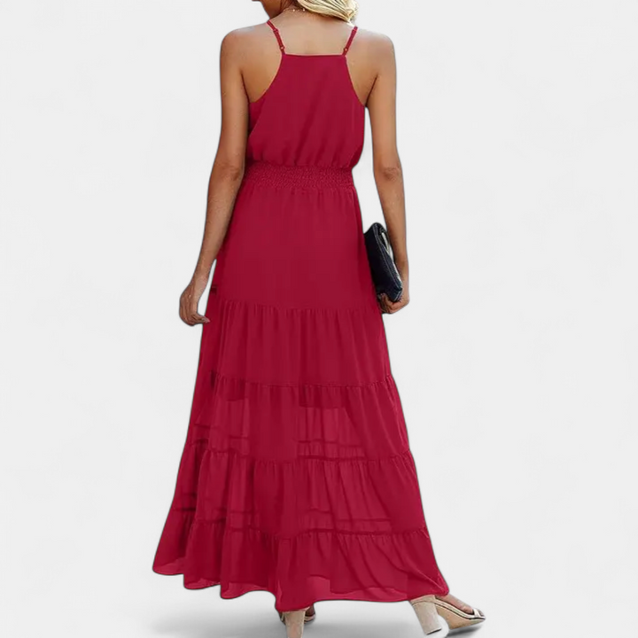 LUANA | V-Neck Sleeveless Maxi Dress