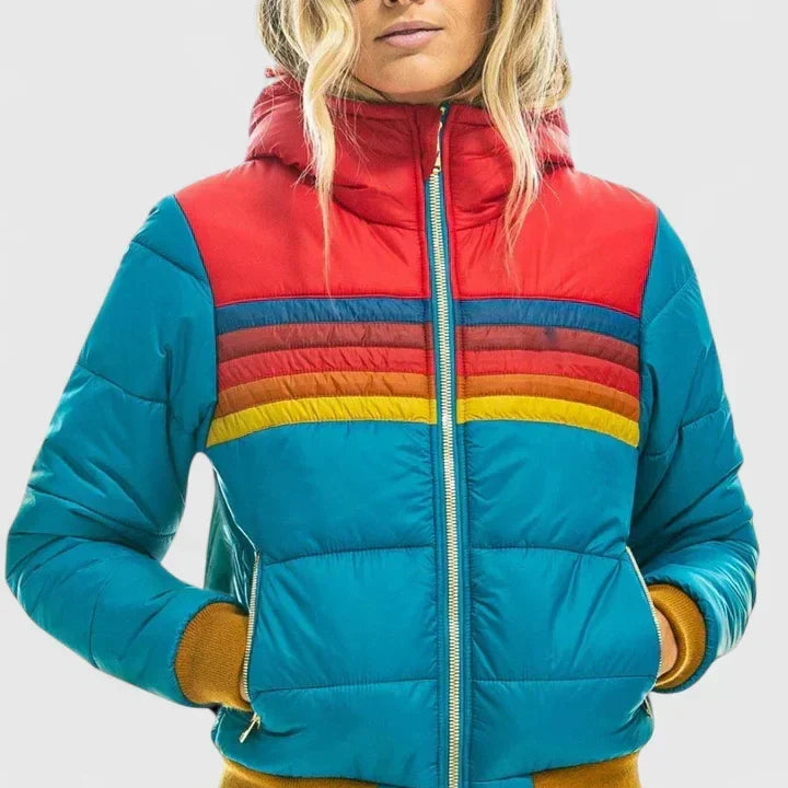 Hallie | Women's Waterproof Hooded Rain Jacket with Front Zip