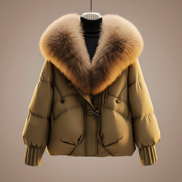 Emmeline Women's Winter Coat with Luxurious Plush Collar