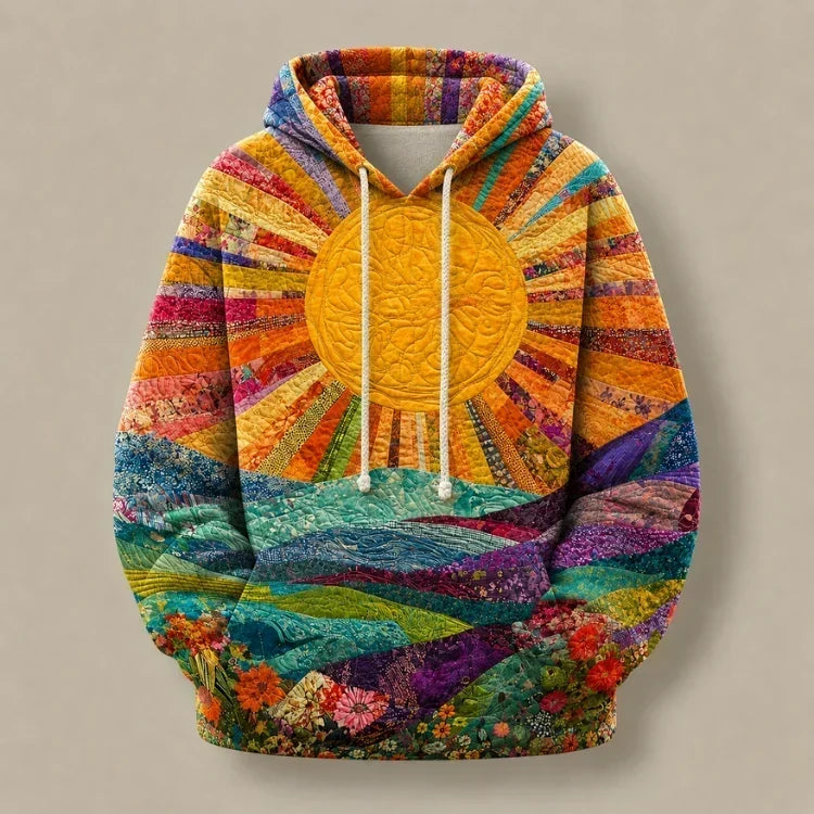 RYLETH | Y2K Sunburst Print Hoodie