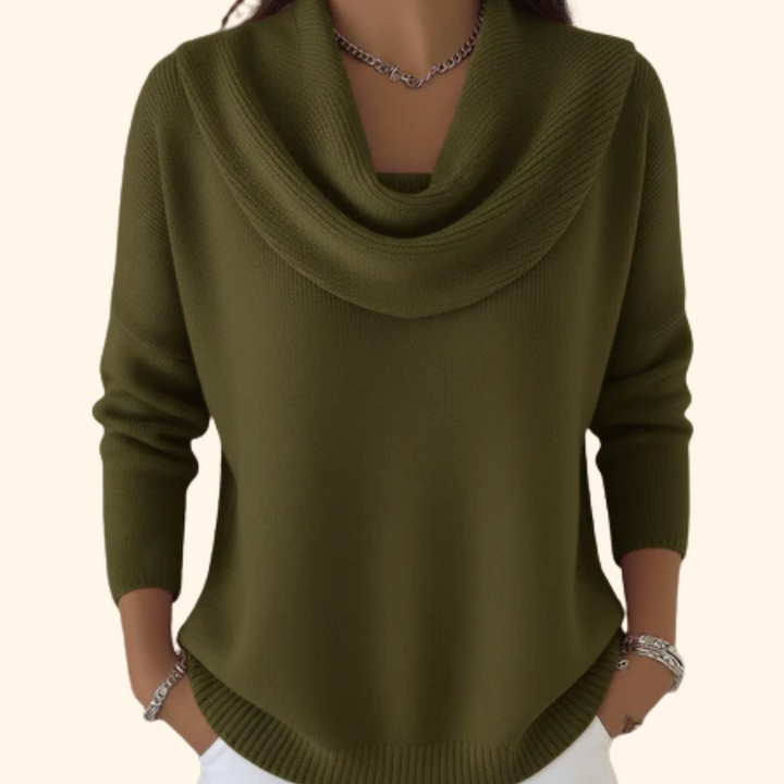 Juliette™ Cowl Neck Knit Sweater