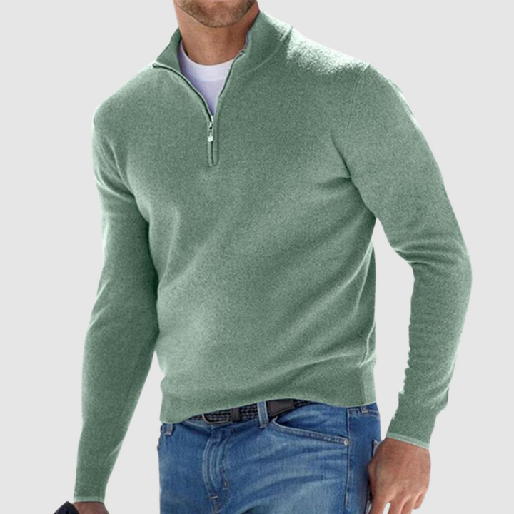 Harris Men's Comfort Half-Zip Knit Pullover with Sleek Design