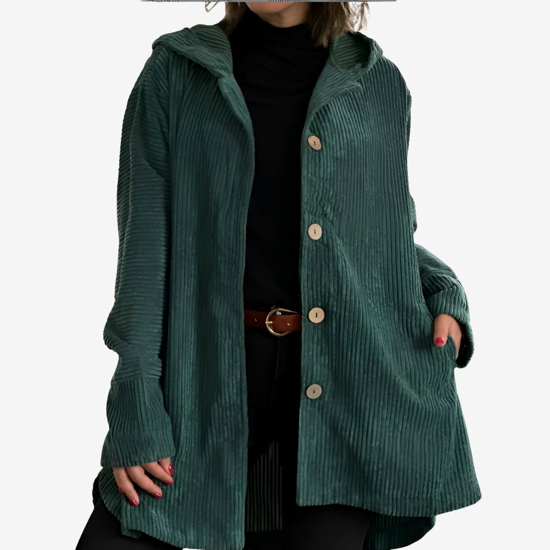 Button-Front Georgette Knit Jacket