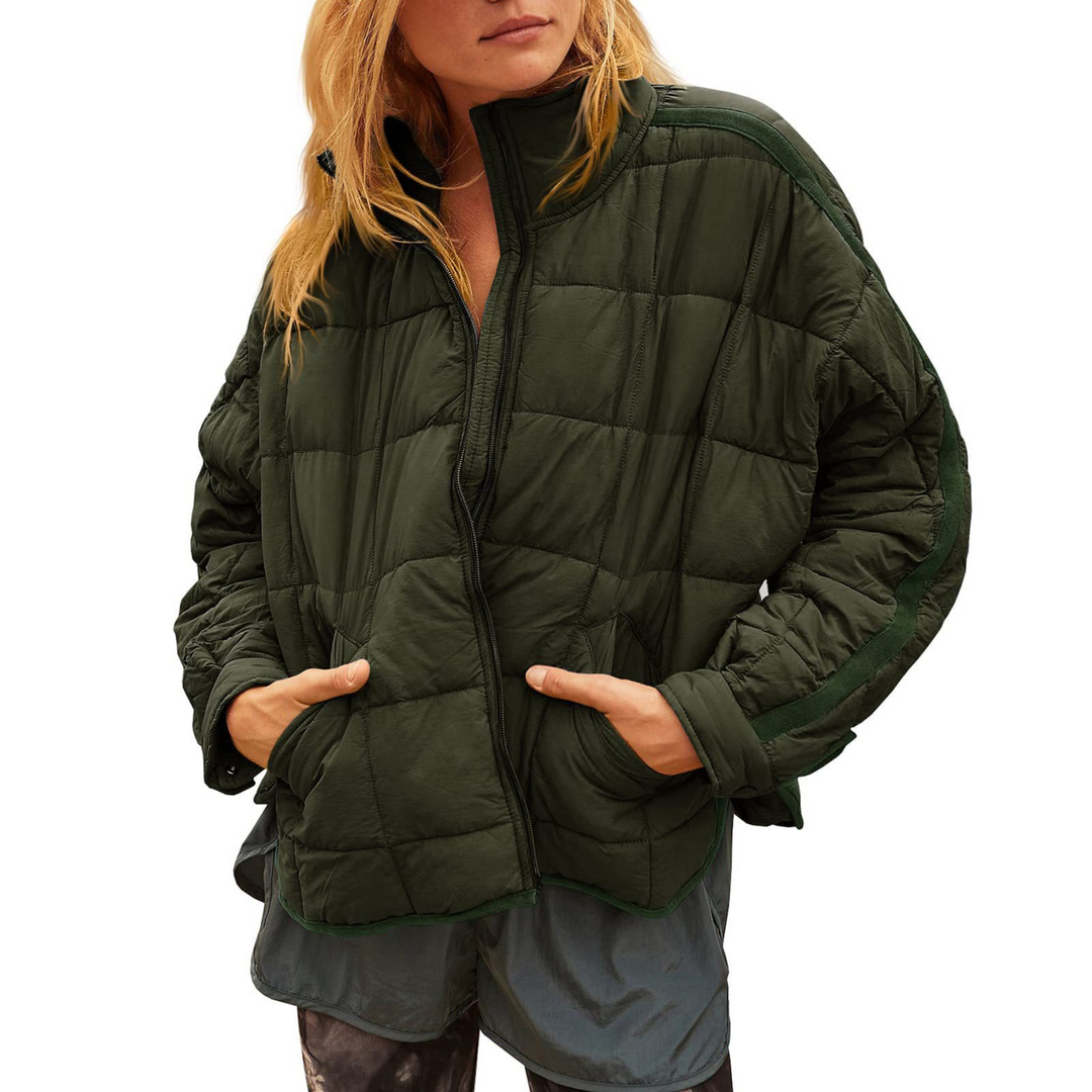April | Women's Lightweight Compact Puffer Jacket with Zip Closure