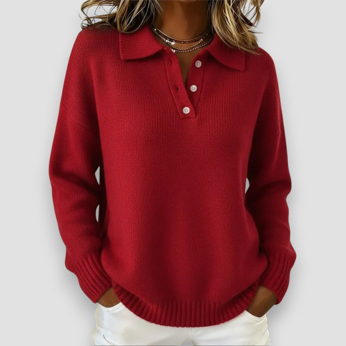 Hayden Nova™ | Cozy Knit Polo Sweater