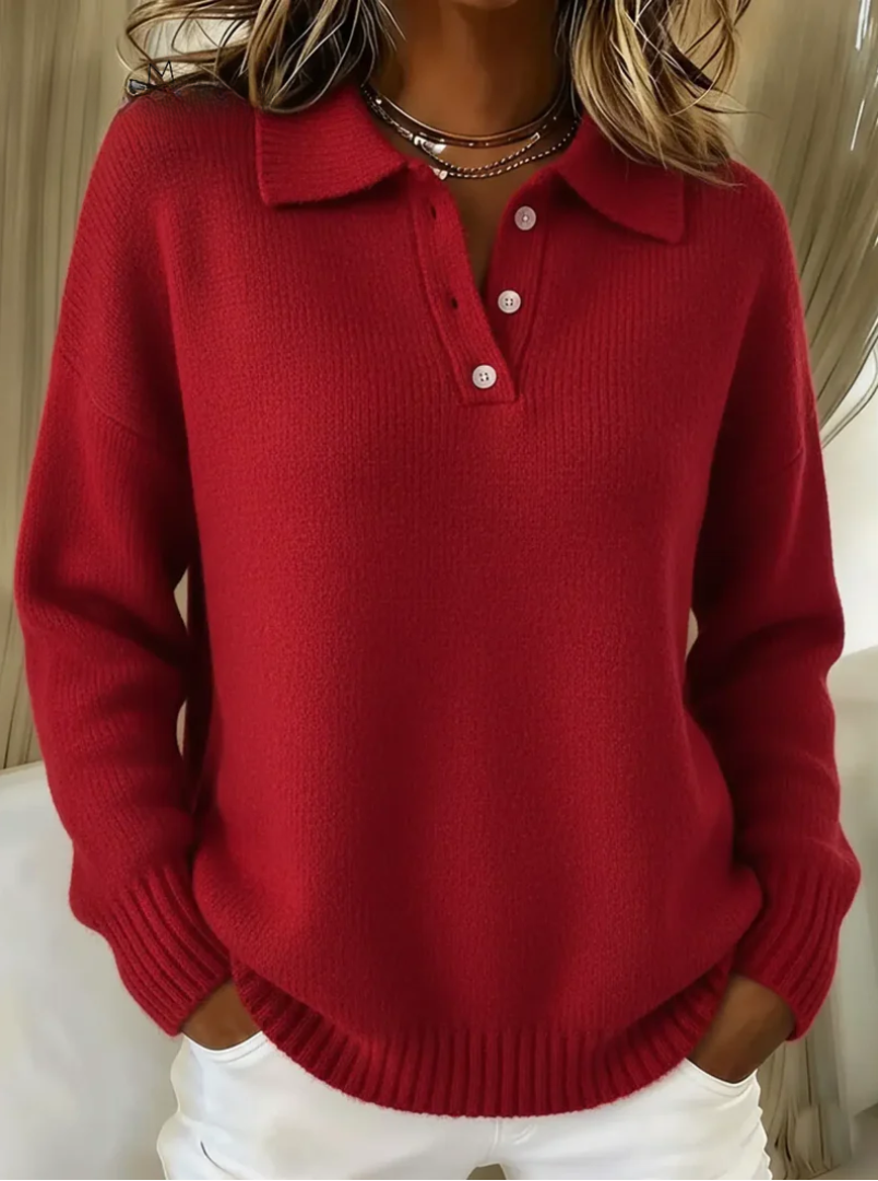 Hayden Nova™ | Cozy Knit Polo Sweater